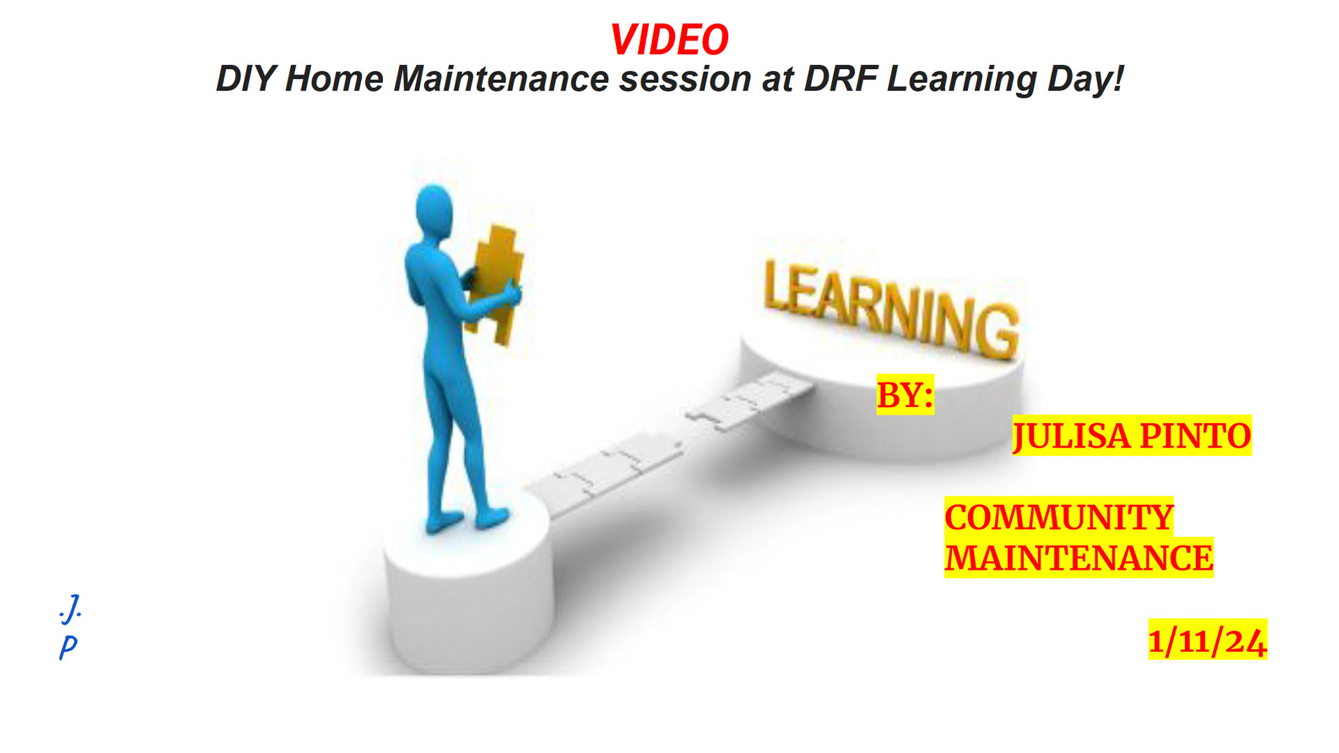 cover slide for DIY Home Maintenance deck