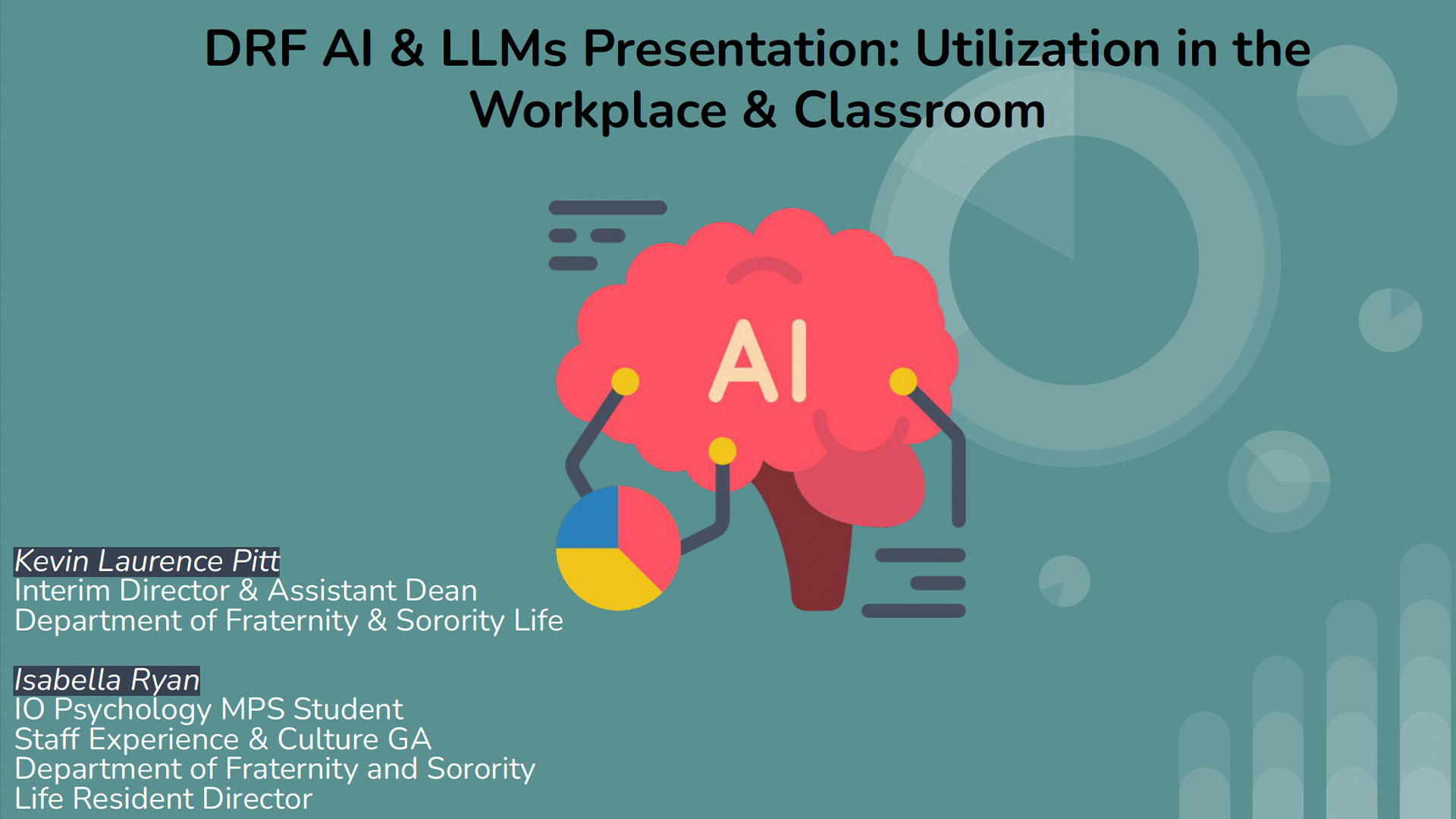 cover slide for AI and LLM deck
